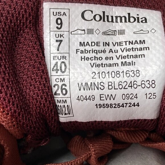 Columbia Konos TRS OutDry Hiking Shoes Women’s 9 - Picture 6 of 6